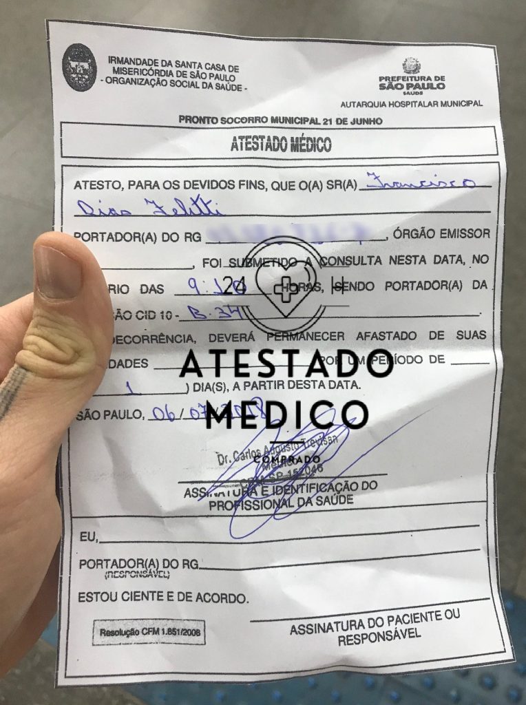 Comprar atestado médico online
